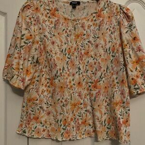 Mexx Orange Ruffled Blouse